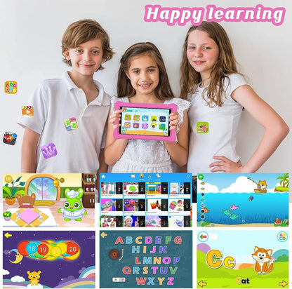 Kids Tablet, 7 inch Androrid 11 Toddler Tablet for Kids 2GB RAM 32GB ROM Tablets, Google Certificated, Bluetooth, WiFi, Dual Camera, Parental Control Tablet with Case, Tablet for Learning