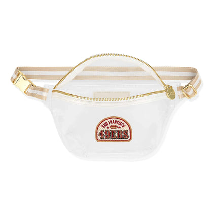 Sizetoney Clover Sizean Francisco 49ers Sizetadium Clear Fanny Pack