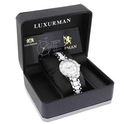 Ladies Diamond Ceramic Watch 1.25ct Ivory MOP Galaxy