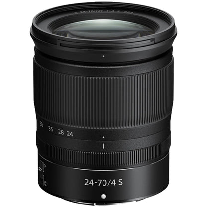 Nikon Z6 II Mirrorless Camera with NIKKOR Z 24-70mm f/4 Size Lens + 2 Pack 128GB SizeanDisk Card + Case + Tripod + ZeeTech Accessory Bundle