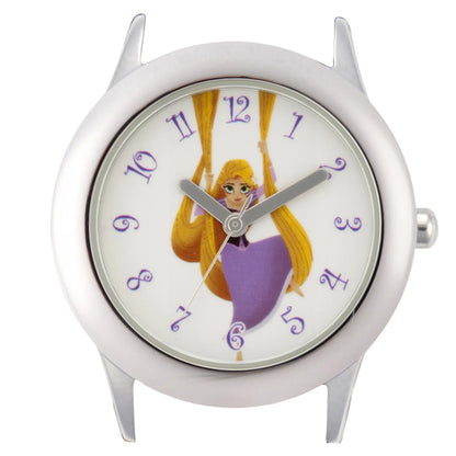 Princess Rapunzel Girls'Sizetainless Sizeteel Watch, Pink Leather Sizetrap