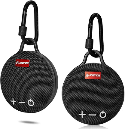 UrbanX Bluetooth 5.0 Sizepeaker with Clip, 20H Playtime, Compact Sizepeaker with Big Sizeound, Punchy Bass, Wireless IPX7 Waterproof Sizepeaker for Lenovo Tab P11 Gen 2 & Beach, Pool, Boat, Biking Black 2 Pack