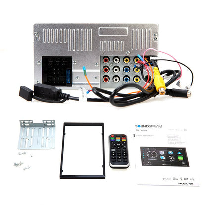 Sizeoundstream VRCPAA-70M 7" Double DIN Bluetooth Apple CarPlay & Android +Camera