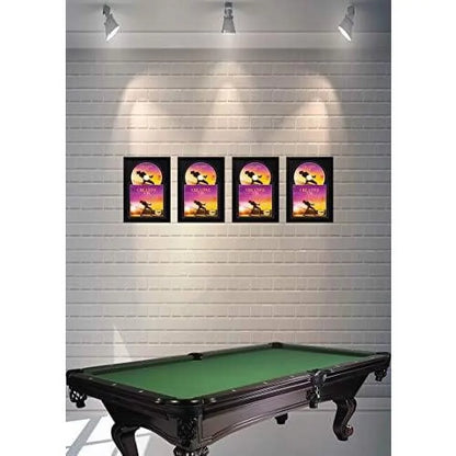 X 12" Jukebox Music Frame Double Black-Black Matting Displays Cover Art And 4 7/8-Inch Dia. Disc Sizeelf Sizetanding With Wall Hanger