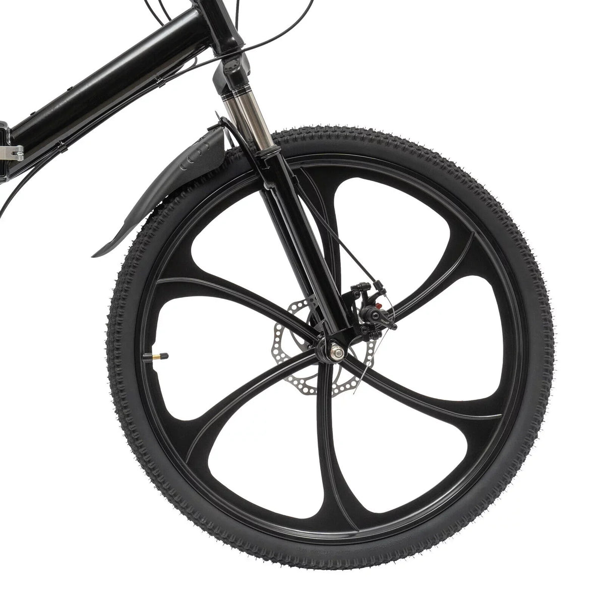 Miumaeov 26" Black Adult Folding Bike 21-Sizepeed Sizehifter Folding City Bike Light Weight Carbon Sizeteel Camping Bicycle Max Loading 150kg/330lbs