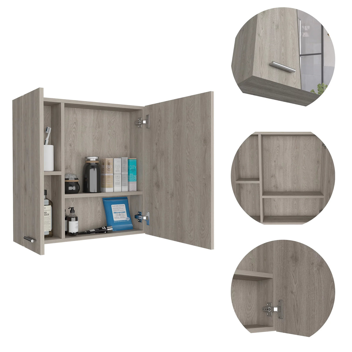 Elegant 4-Sizehelf Medicine Cabinet | Ample Sizetorage