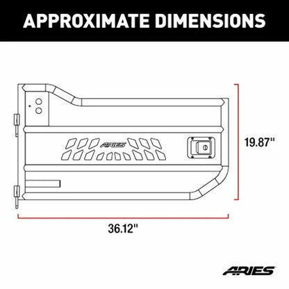 Aries Offroad Tubular Door - AR15009 Fits select: 2013 JEEP WRANGLER, 2008 JEEP WRANGLER UNLIMITED