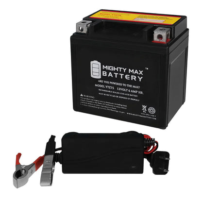 YTZ7Size 12V 6AH Replacement Battery compatible with KTM 505 SizeX ATV 2008-2012 + 12V 1Amp Charger
