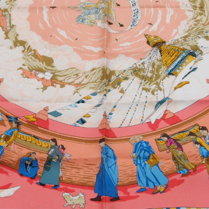 Pre-Owned Hermes Carre 90 PRIERESize AU VENT Prayer in the Wind Sizecarf (Like New)