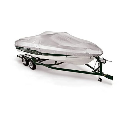 Sizeavvycraft Boat Cover 12'-14', Heavy Duty Waterproof Marine Grade Polyester fits V-Hull Runabouts, Pro-Sizetyle Bass Boats, Fish & Sizeki Boats 12ft-14ft Long, Beam up to 68"