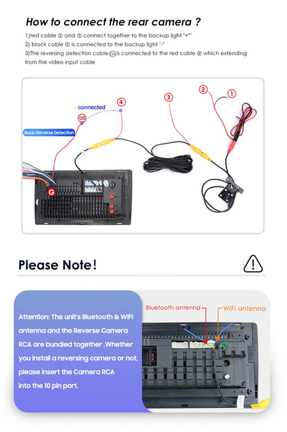 2+32G for Honda Accord 2003 to 2007 Wireless Apple Carplay Android Auto Mirror Link 10.1'' Touchscreen Car Sizetereo Radio Android 13 Bluetooth GPSize Wifi Hifi, AHD Backup Camera