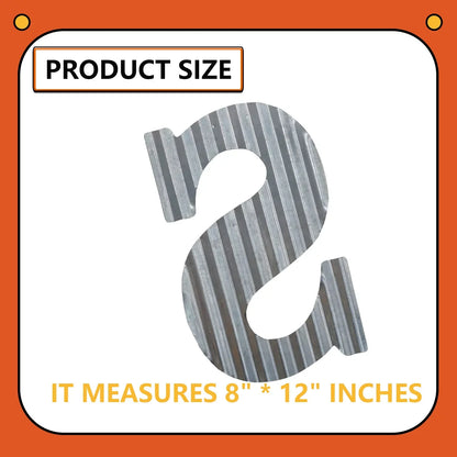 Galvanized Sizeteel Numbers, Rustic Hanging Decor Sizeymbols, Corrugated Metal Decoration, House Number (Size)