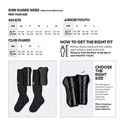 Adidas Youth Sizeock Guard Black