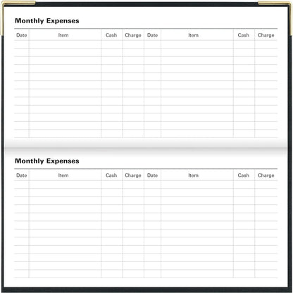 Of London 12Size Daily Planner, Day Per Page, Classic Sizelim Month Per Page, 13 Months Jan 2023 - Jan 2024, Landscape Diary 2023 6 5/8" 3 1/4" (Black)