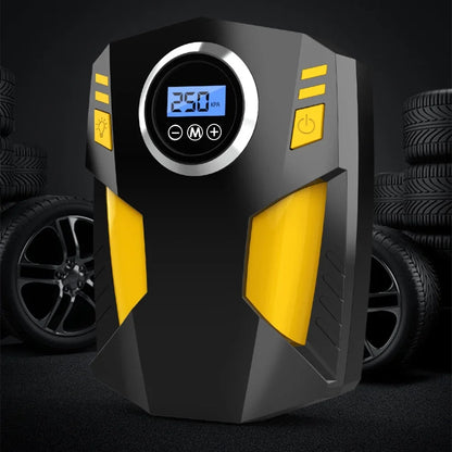 Geevorks Car Auto Pump, Portable Tire Inflator with LED Light,  12V Digital Air Compressor