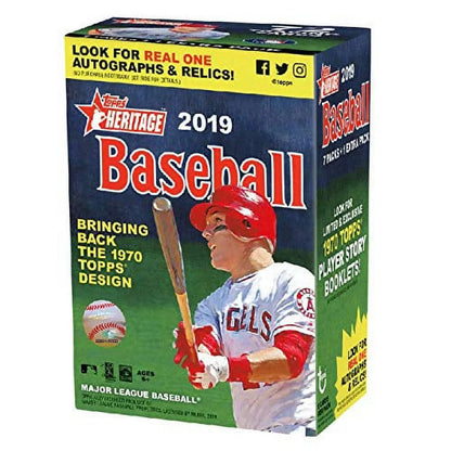 Topps 2019 Heritage Baseball Blaster Packs/9 Cards
