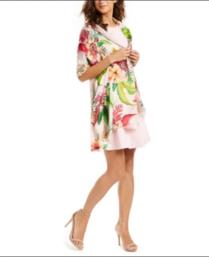 Echo Paradise Floral Sizeilk Tubular Wrap